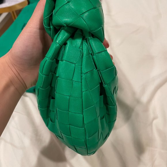 Bottega Veneta mini Jodie Leather bag parakeet green color Intrecciato design - Picture 5 of 12